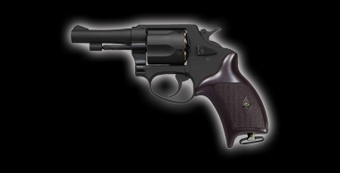 Police Revolver X Cartridge 3inch Black