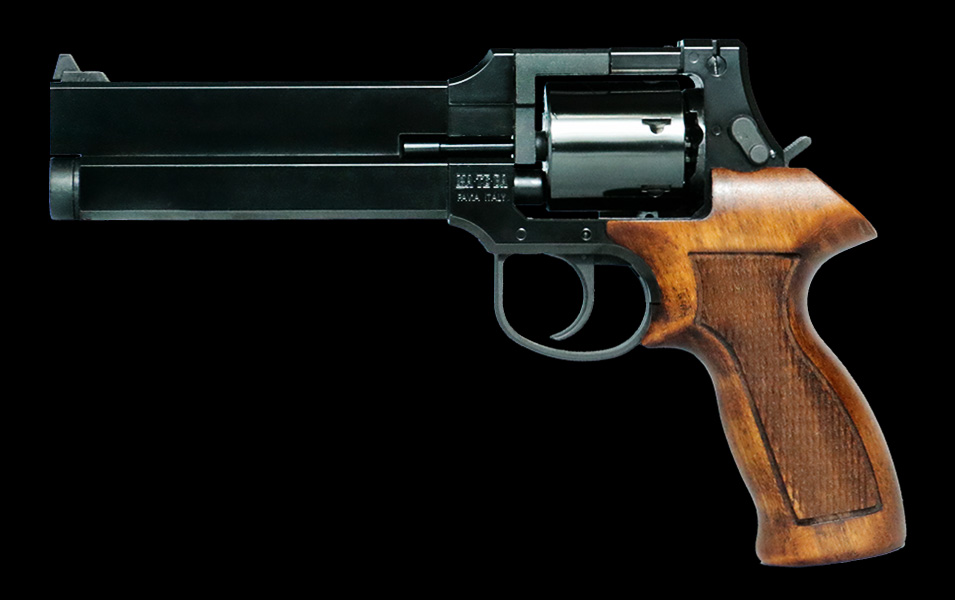 Mateba Revolver X-Cartridge with Wooden Grip - copy